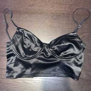 Adika Black Crop Top